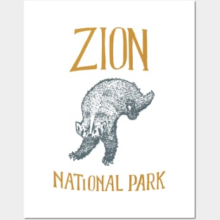 Zion National Park: Falling Badger Posters and Art